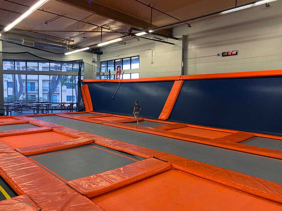 Big Air Trampoline Park with Kids