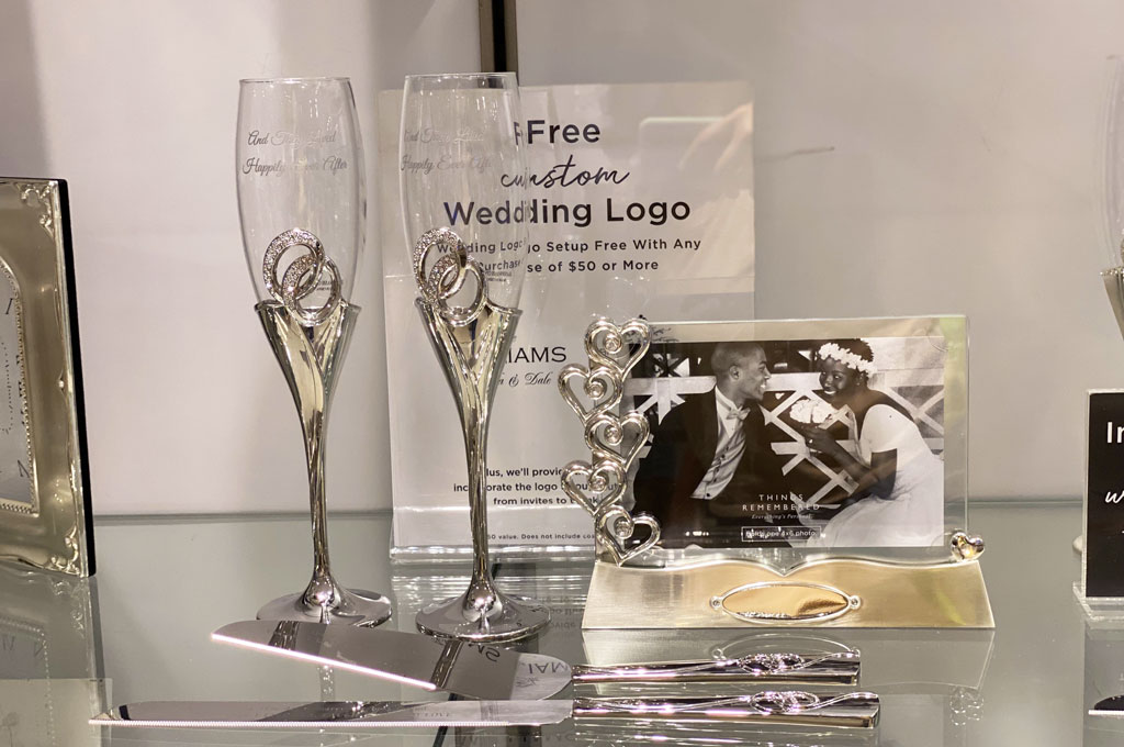 Engraved Wedding Champagne Flute Set From Things Remembered