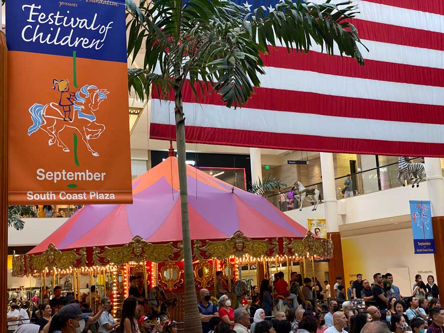 Festival of Children at South Coath Plaza attracts many children and adults during the month of September.