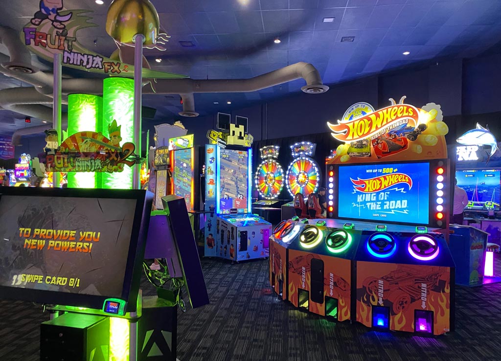 Game Machines at The Dave and Buster's, Irvine Spectrum Center