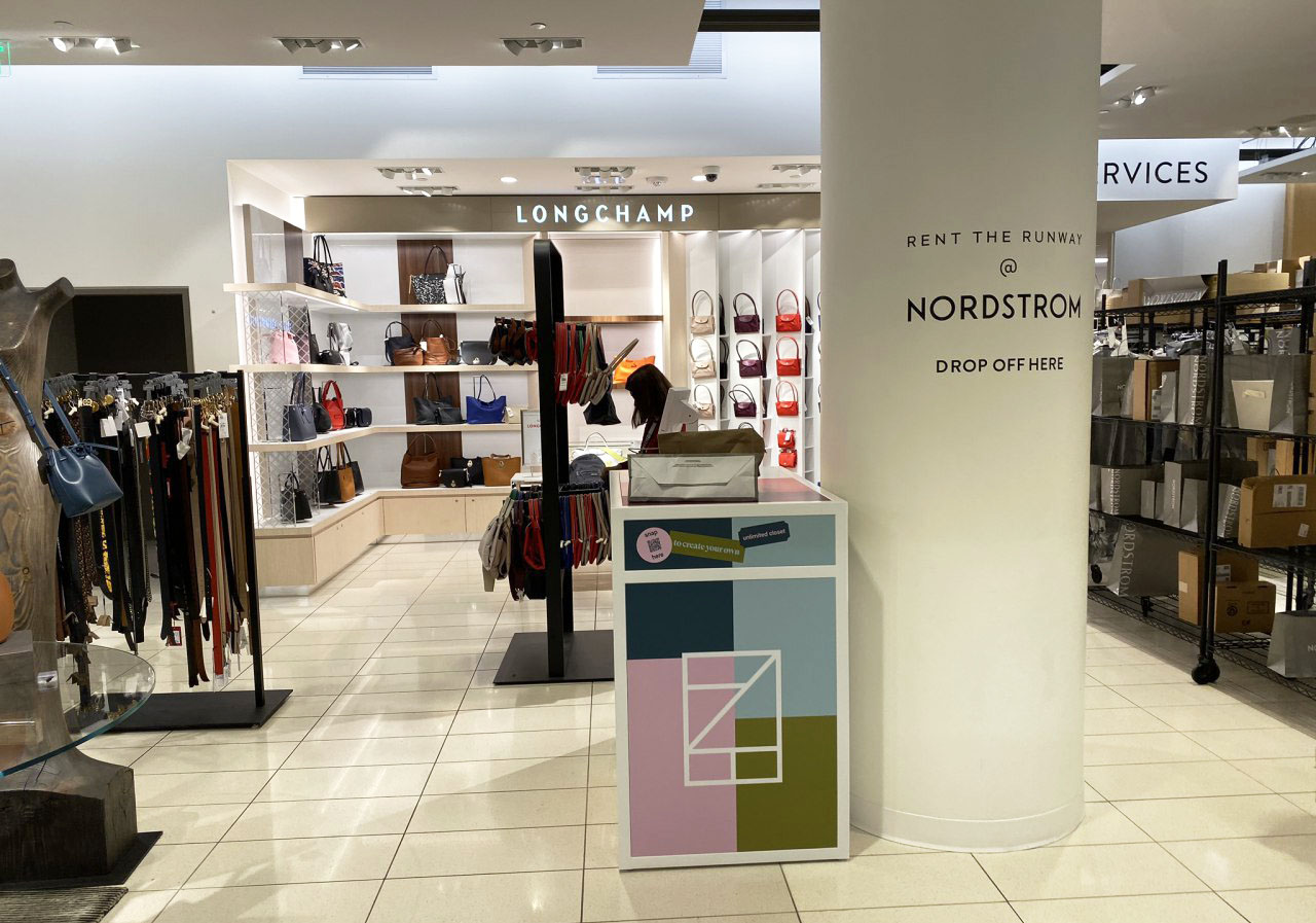 The Curbside Pickup station at Nordstrom's at South Coast Plaza in