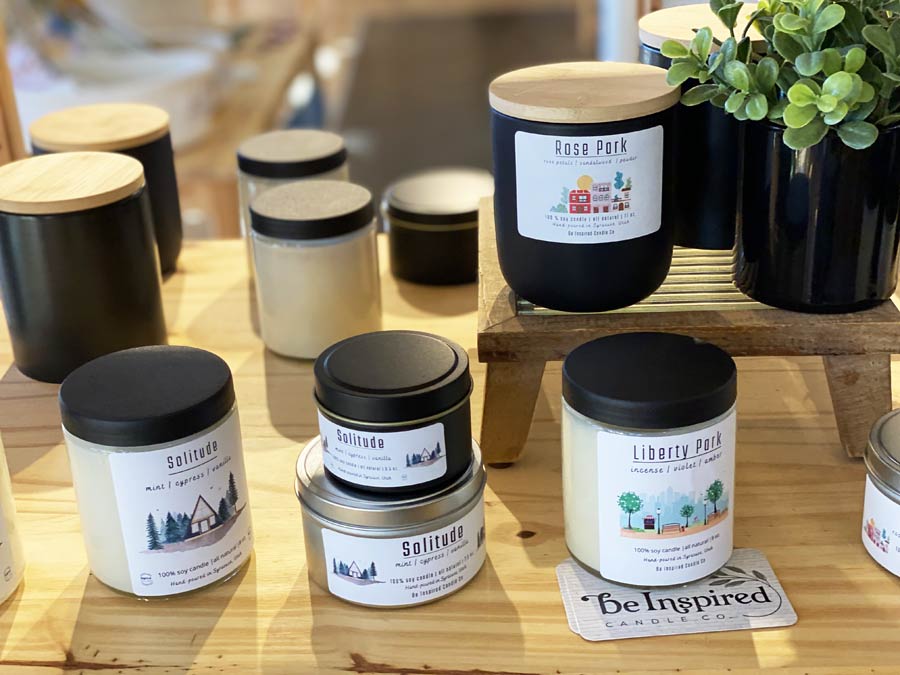 Be Inspired Candle Co soy candles