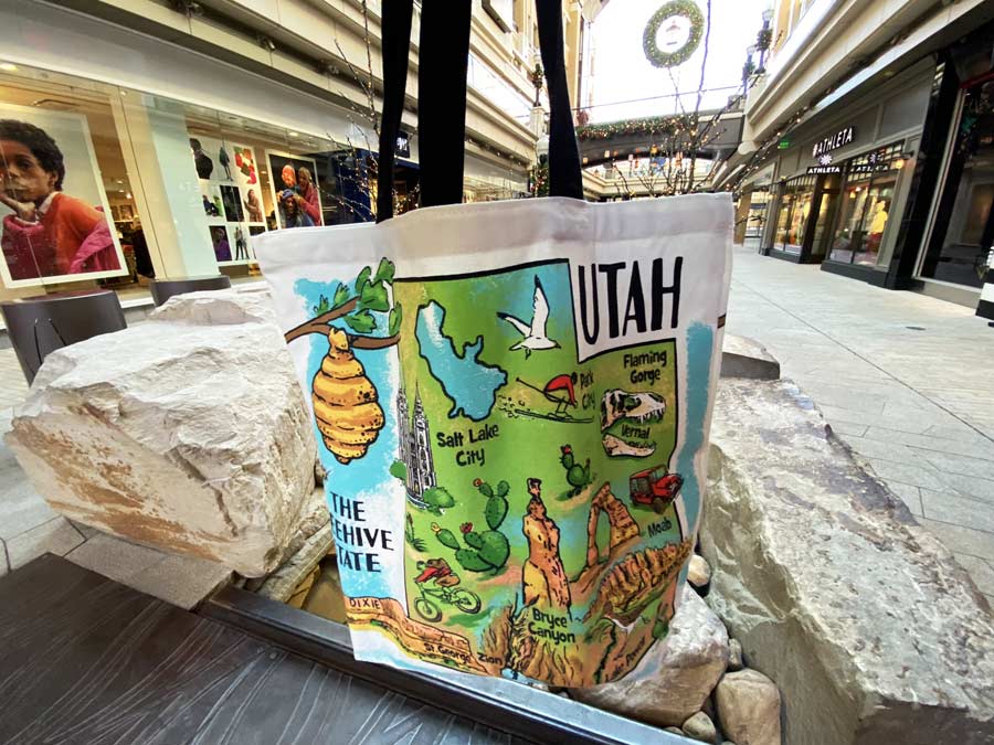 Utah canvas tote bag