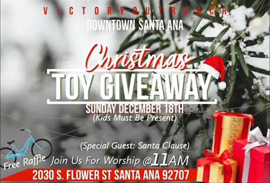 toys donations at Santa Ana