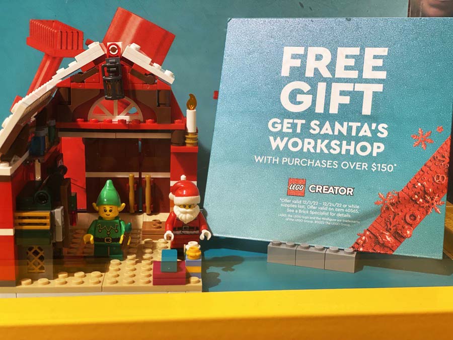 Free Santas Workshop at LEGO Store