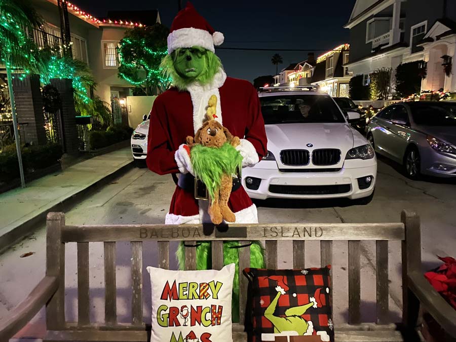 Grinch figure Balboa Island