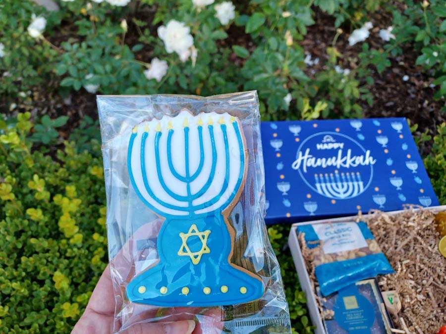 Hickory Farms Menorah Cookie