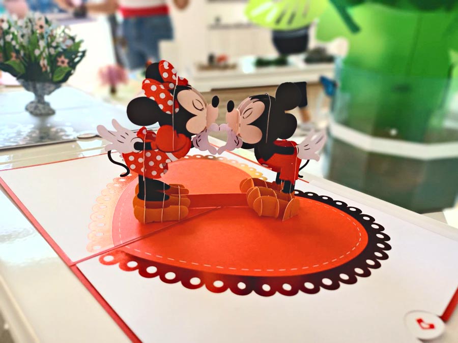 Disney Micky & Minnie pop-up card