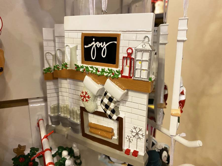 Fireplace Stockings Christmas ornament