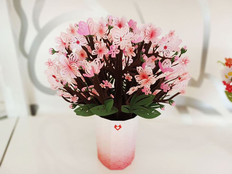 LovePop Cherry Blossom bouquet