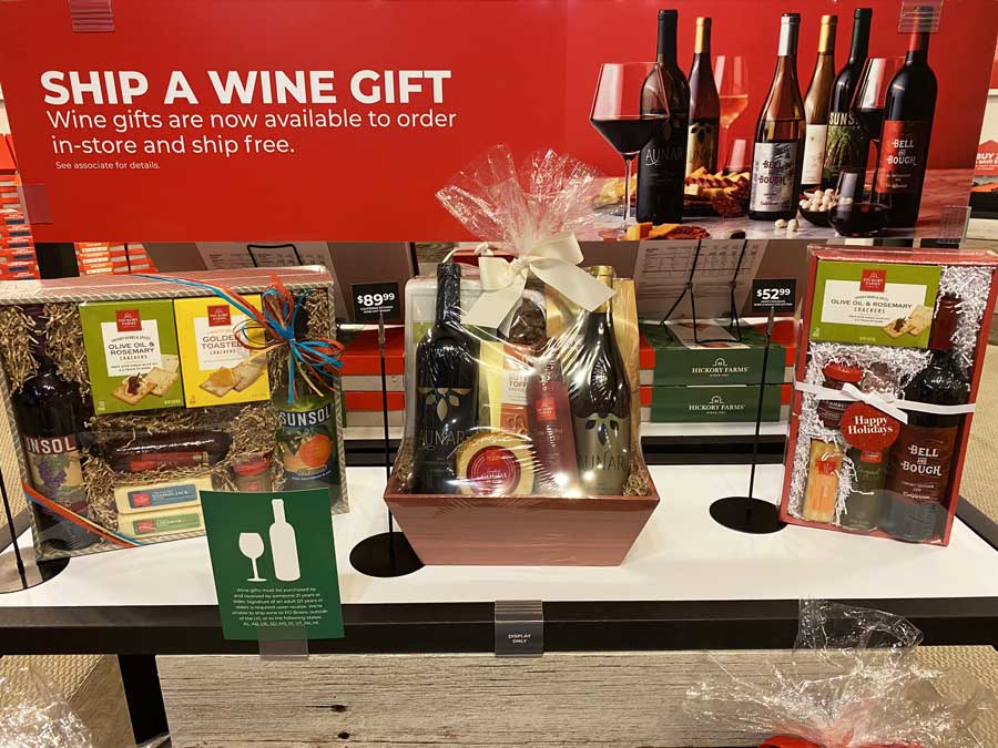 Hickory Farms wine gifts