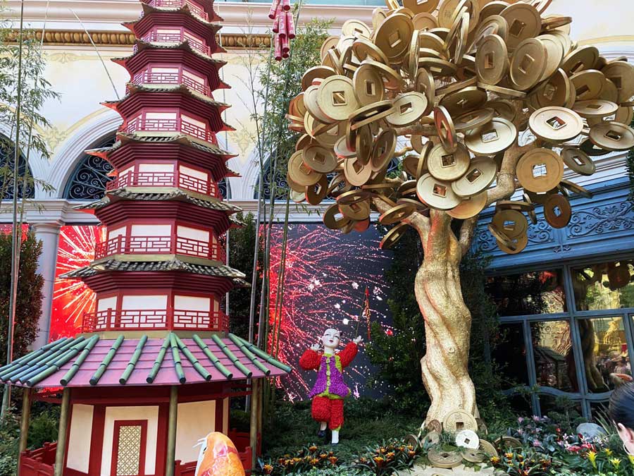 Chinese New Year Decorations at Bellagio