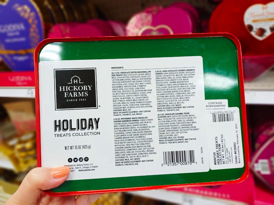 Hickory Farms Holiday Treats Collection Ingredients