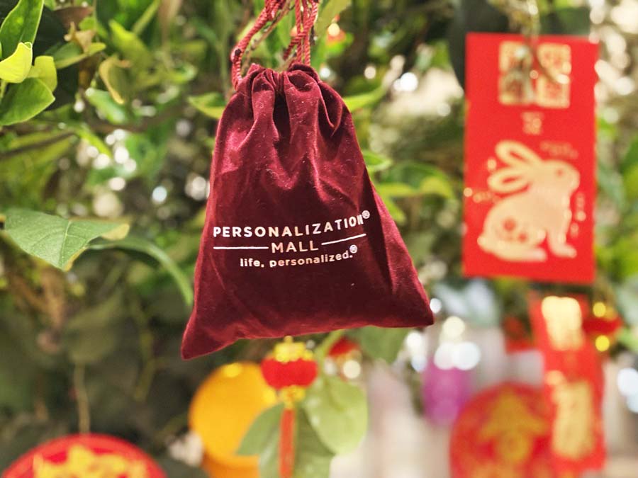 Personalization Mall velvet gift bag
