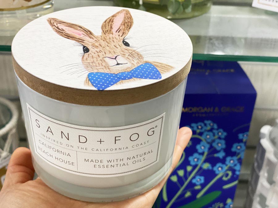 sand and fog bunny candle