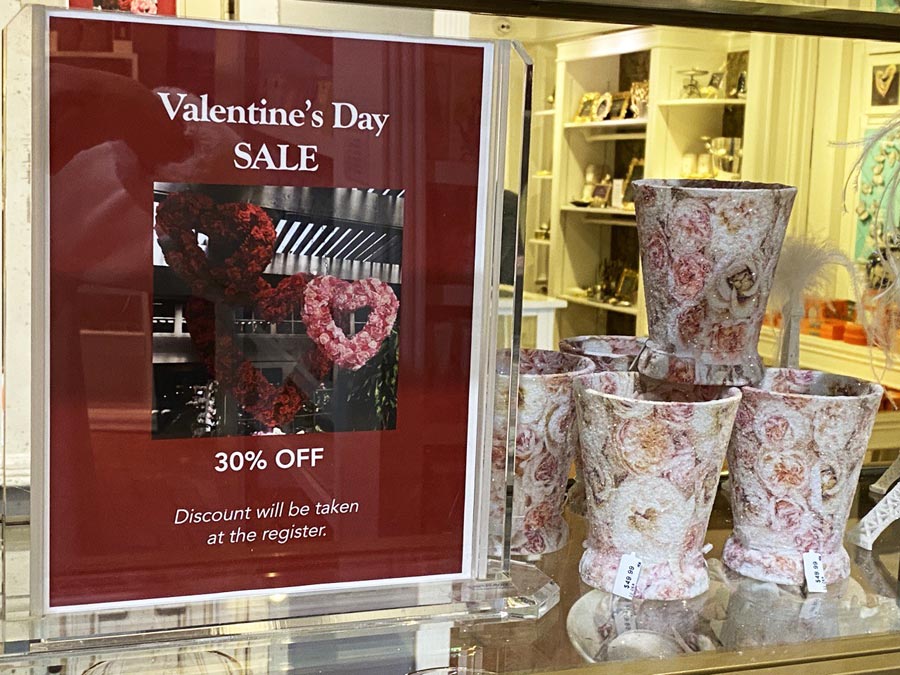 Valentine’s Day sale