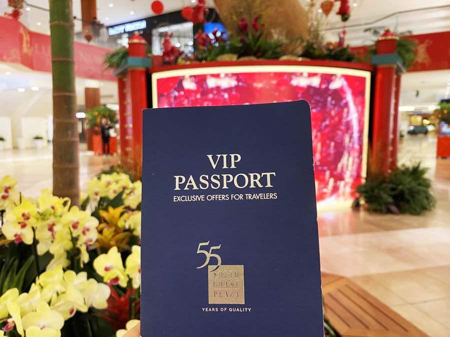 South Coast Plaza VIP Passport