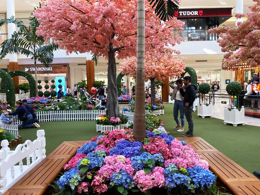 South Coast Plaza Easter decorations