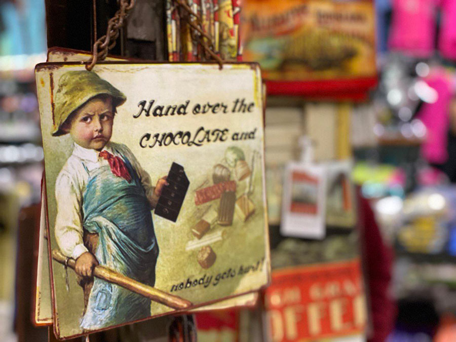 'Hand Over The Chocolate and Nobody Gets Hurt' Door Sign