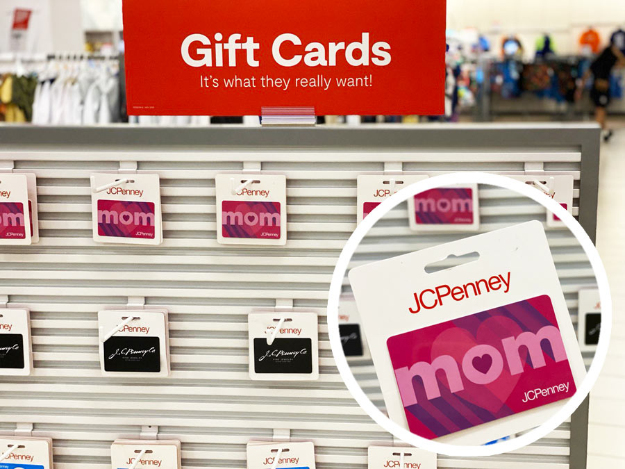 JCPenney Mother's Day gift cards