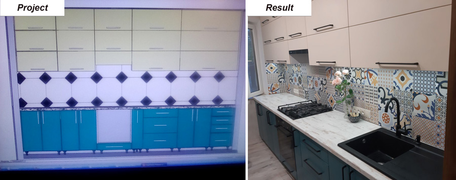 Kitchen Furniture - Project and Result