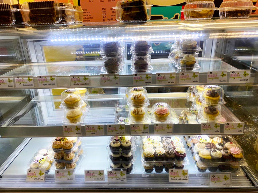 Misha's Cupcakes counter