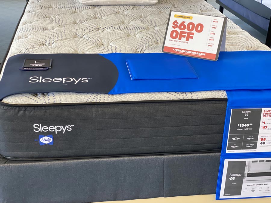 Sealy Sleepys Mattress-$600 Discount