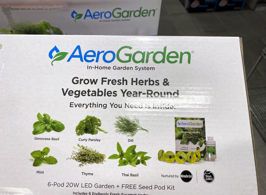 AeroGarden Harvest with Gourmet Herb Seed Pod Kit