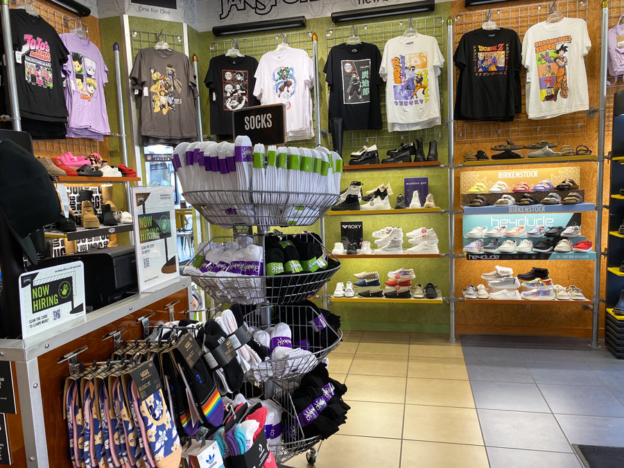 Brand-name T-shirts and Socks at Journeys