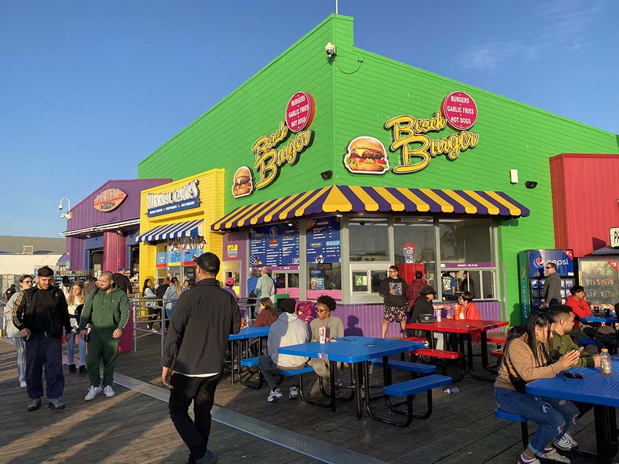  Pacific Park features food stalls