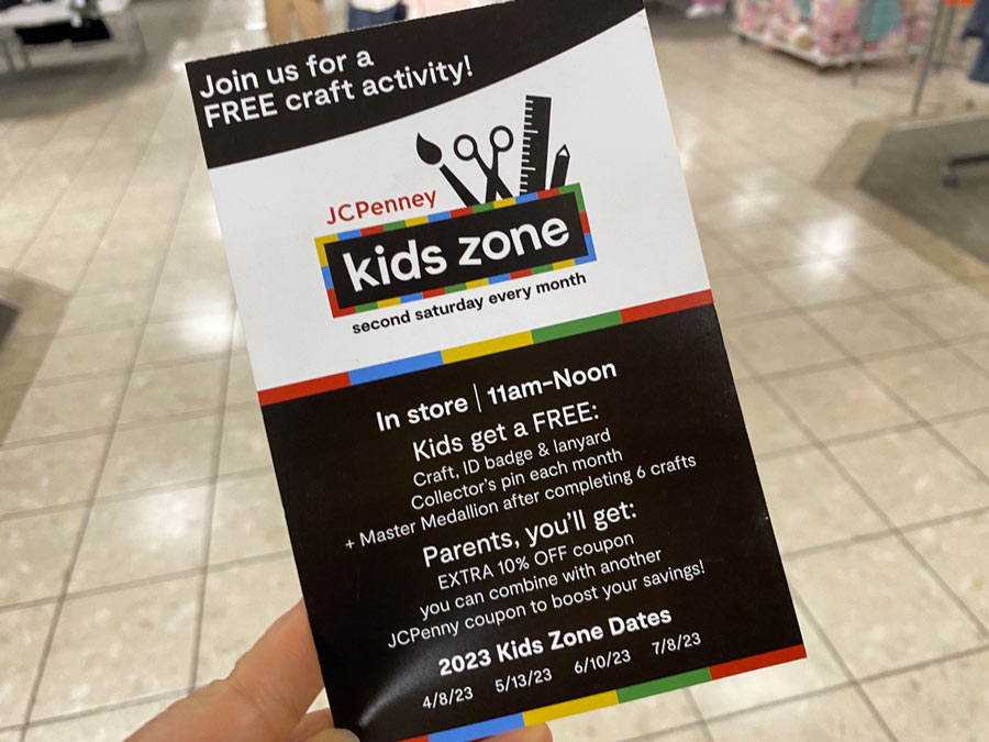 JCPenney Kids Zone  Shop & Save with Exclusive In-Store Coupon