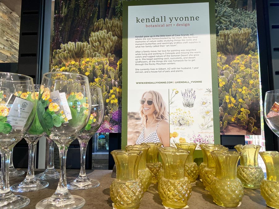Glassware with Kendall Yvonne Prints