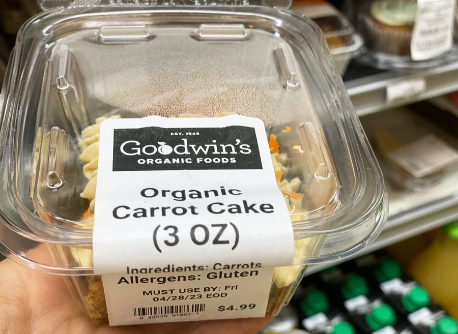 Goodwin's Organics Organic Carrot Cake