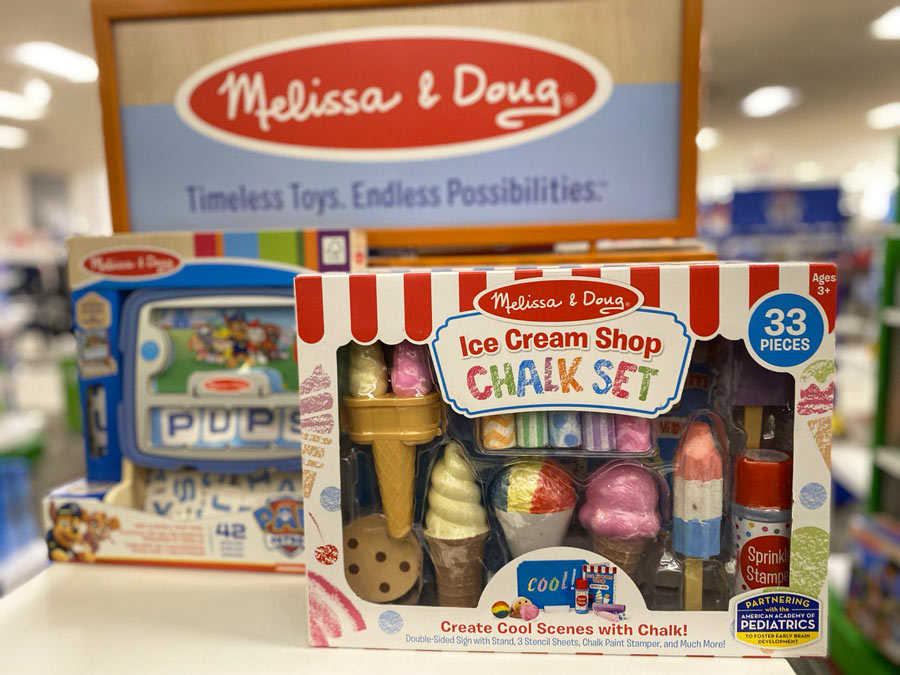 Ice Cream Shop Chalk Play Set - Melissa and Doug