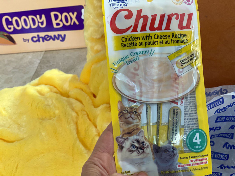 Inaba Churu Grain-Free Chicken with Cheese Puree Lickable Cat Treat