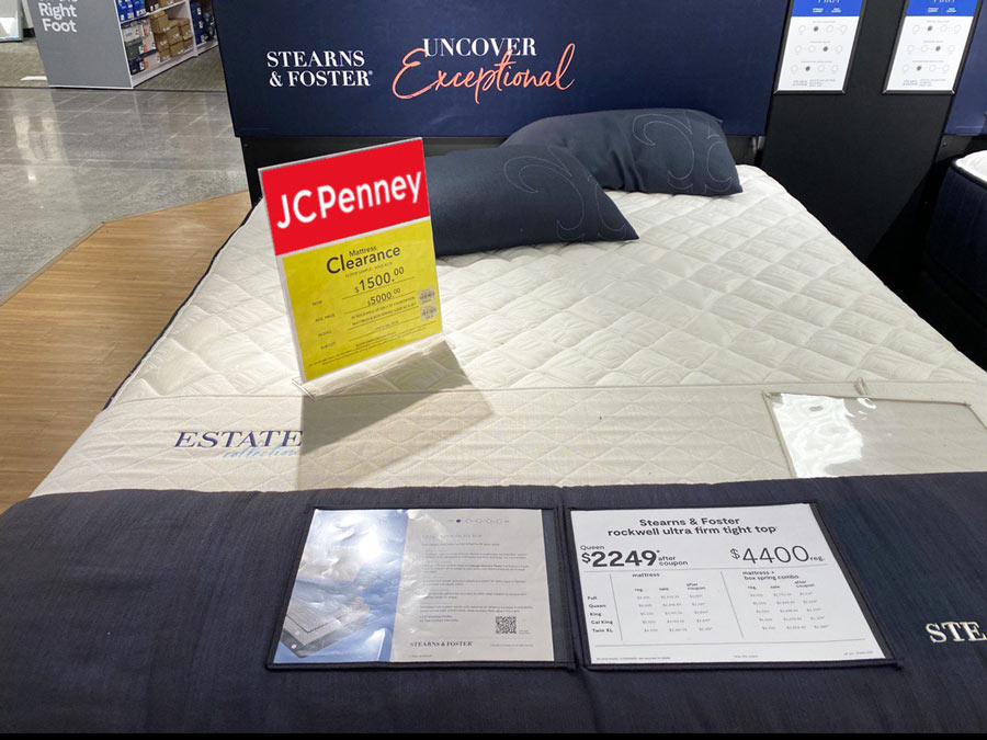 Boscov's deals mattress clearance