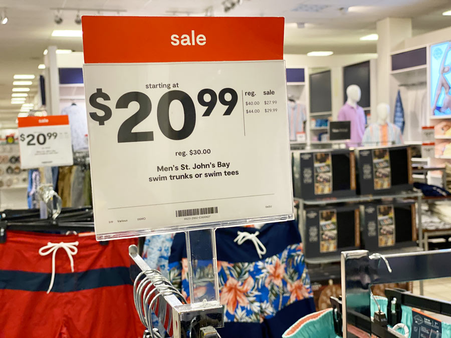 JCPenney Swimwear Sale