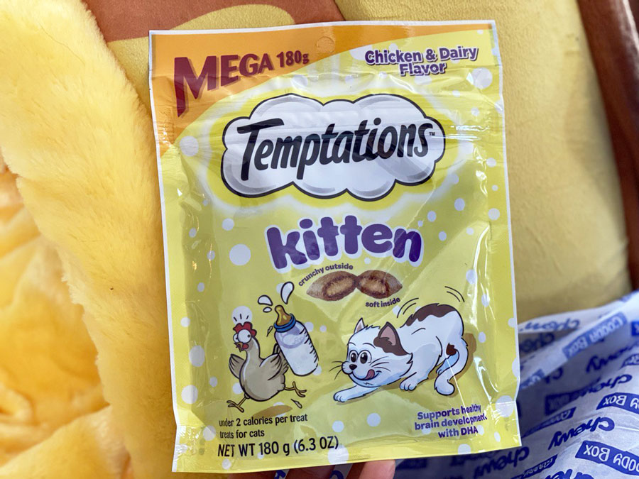Temptations Chicken & Dairy Flavor Kitten Treats, 6.3-oz