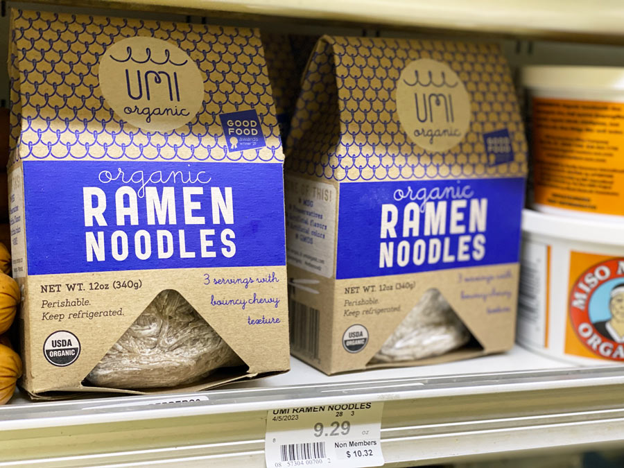 UMI Organic Ramen Noodles at Goodwin's Market
