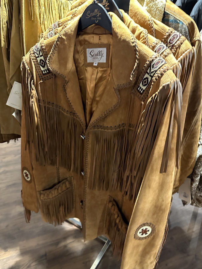 Western Fringe Leather Jacket by Scully Leather