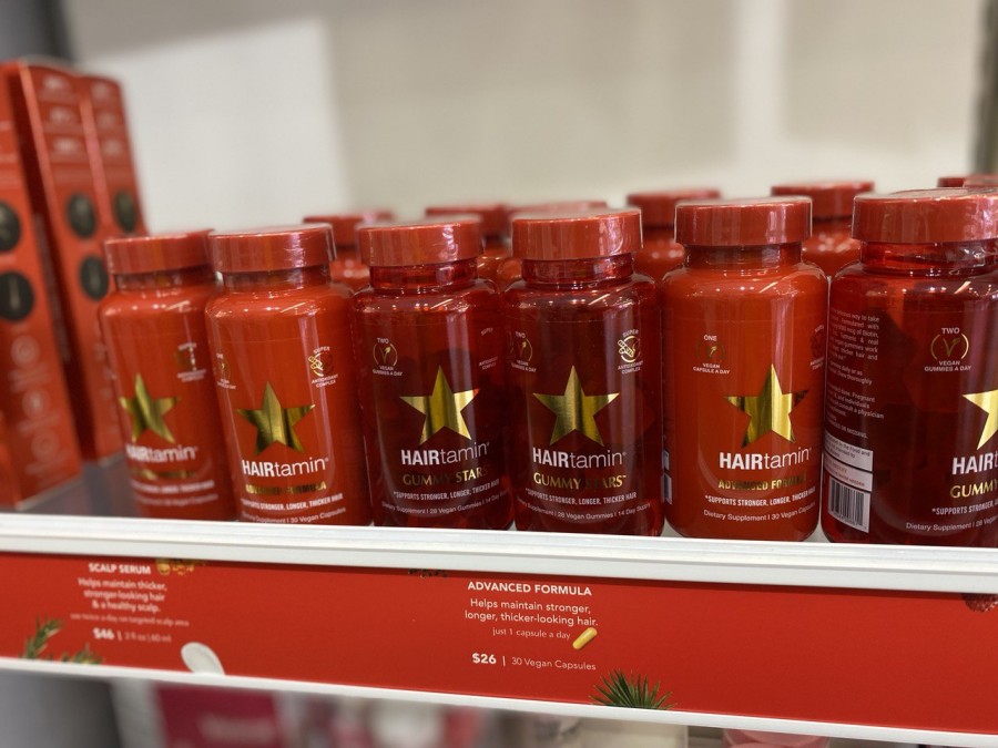 Get strong, luscious hair with HAIRtamin - a natural dietary supplement for hair health.