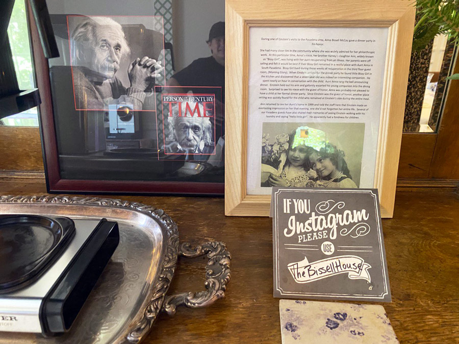 Einstein Memorabilia in The Bissell House