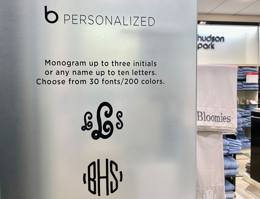 Elegant Designs: Explore personalized towels from Bloomingdale's
