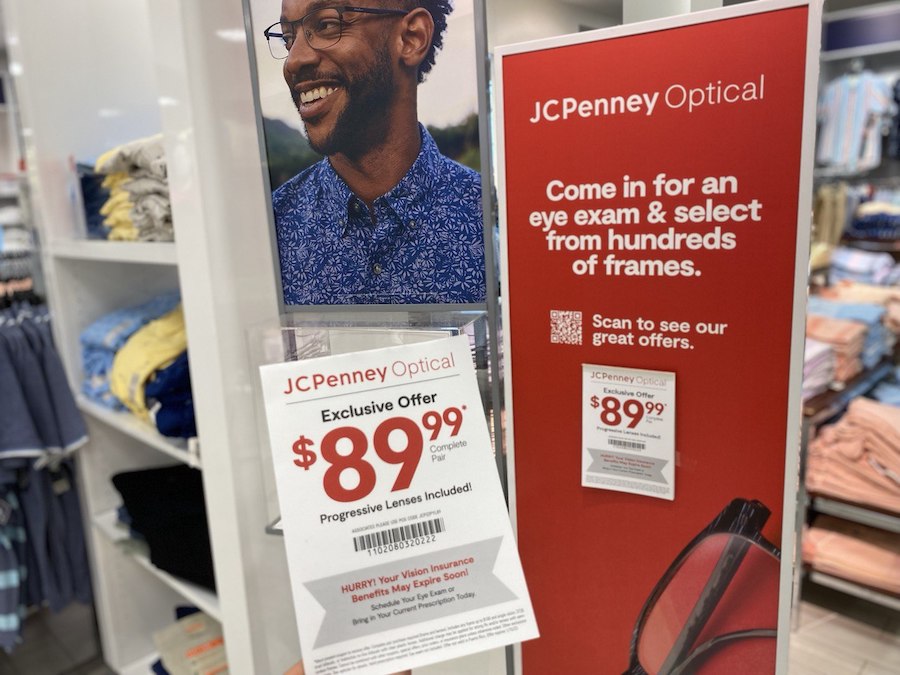JCPenney Optical regularly offers discounts and promotions