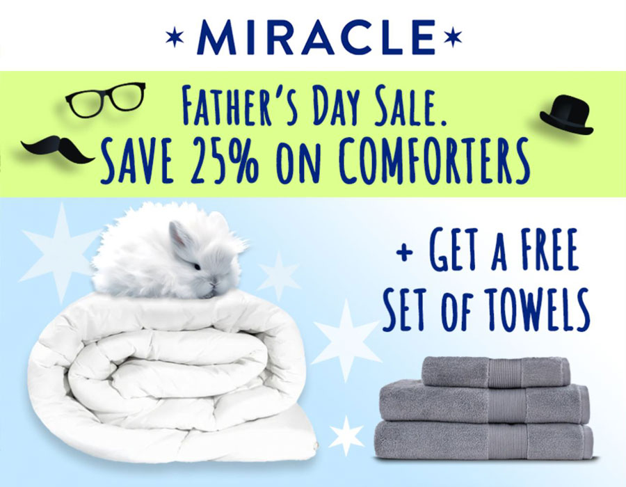 Miracle Sheets Father's Day Promotions