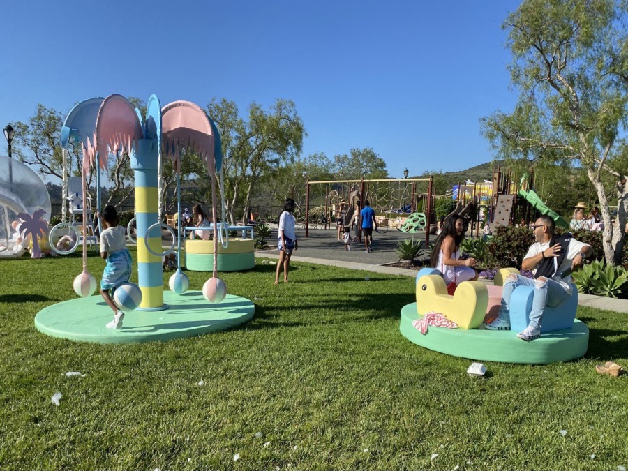 Turn your backyard party into a magical children's party with mobile attractions like carousels. 