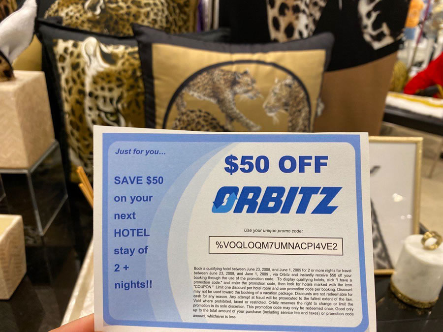 $50 off your hotel stay with Orbitz