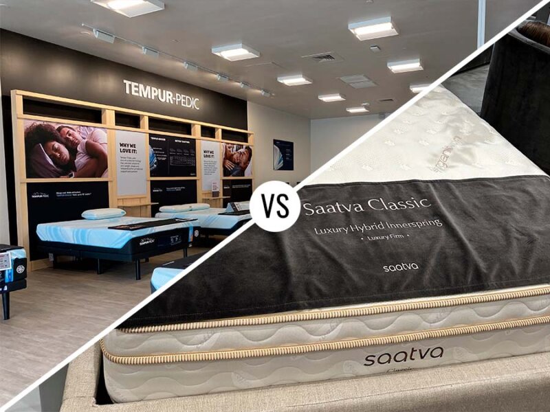 Honest Comparison Review Saatva vs. TempurPedic Mattress SuperMall