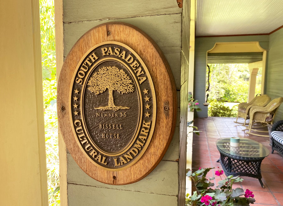 The Bissell House Cultural Landmark Sign