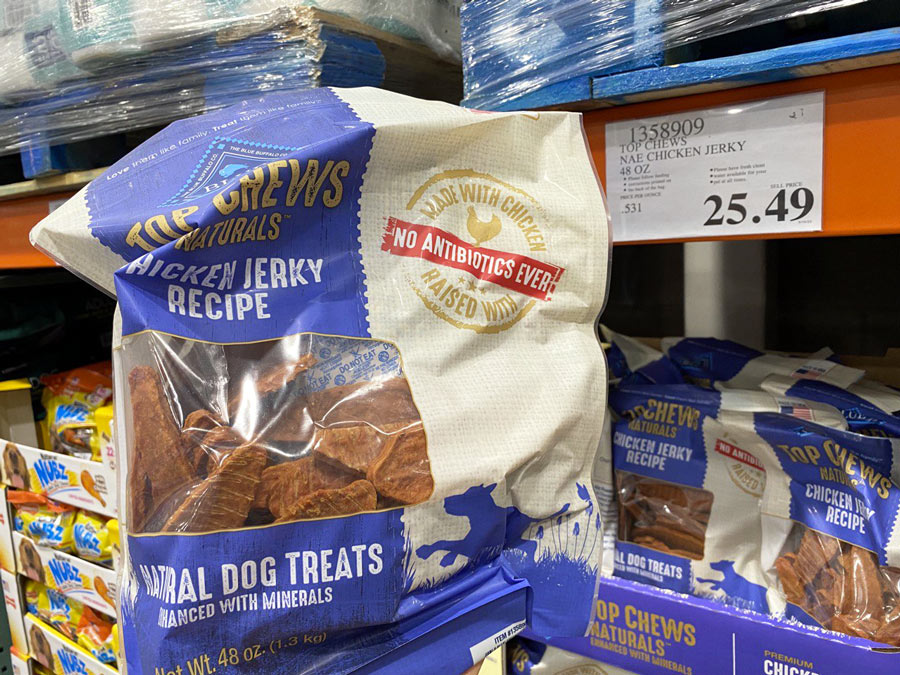 Top Chews NAE Chicken Jerky at Costco